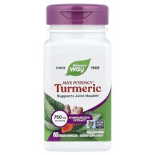 Turmeric Standardized Max Potency 750 mg Экстракт корня Turmeric Standardized Max Potency 750 mg Экстракт корня