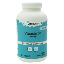 Vitamin B-6 100 mg Витамин B Vitacost 300 капсул