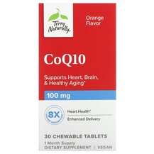 CoQ10 Orange 100 mg Коэнзим CoQ10 Terry Naturally