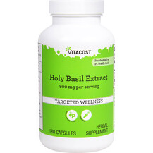 Holy Basil Extract Базилик Vitacost 180 капсул