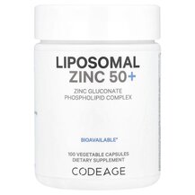 Ліпосомальний цинк Liposomal Zinc 50+ CodeAge 100 капсул