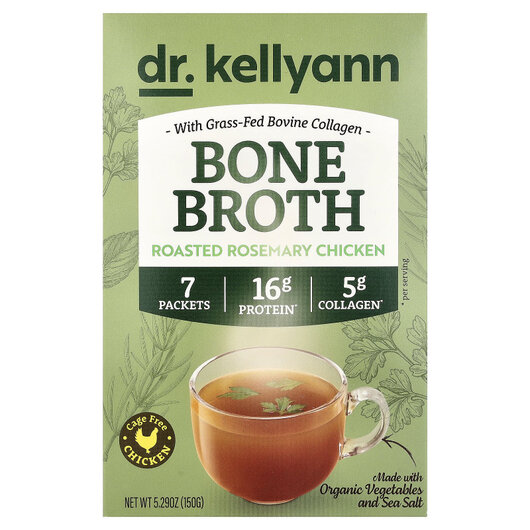 Основне фото товару Bone Broth Roasted Rosemary Chicken 7 Packets 21.4 g Each Основне фото товару Bone Broth Roasted Rosemary Chicken 7 Packets 21.4 g Each, Колаге