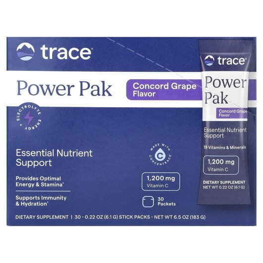 Основне фото товару Trace, PowerPak Essential Nutrient Support, Мультивітаміни, 30 шт