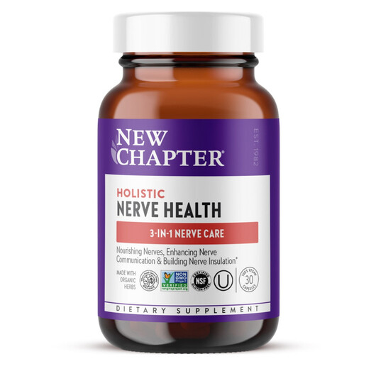 Основное фото товара Holistic Nerve Health Основное фото товара NewChapter, B-комплекс, Holistic Nerve Health, 30 капсул