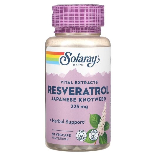 Основное фото товара Vital Extracts Resveratrol Japanese Knotweed 225 mg Основное фото товара Vital Extracts Resveratrol Japanese Knotweed 225, Ресвератрол, 60