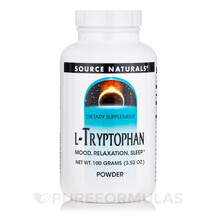 L-Tryptophan Powder L-Триптофан Source Naturals 100 г
