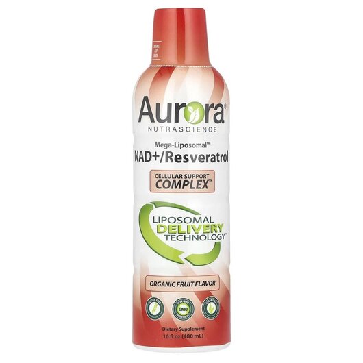 Основне фото товару Mega-Liposomal NAD+/Resveratrol, Ліпосомальний NAD+, 480 мл