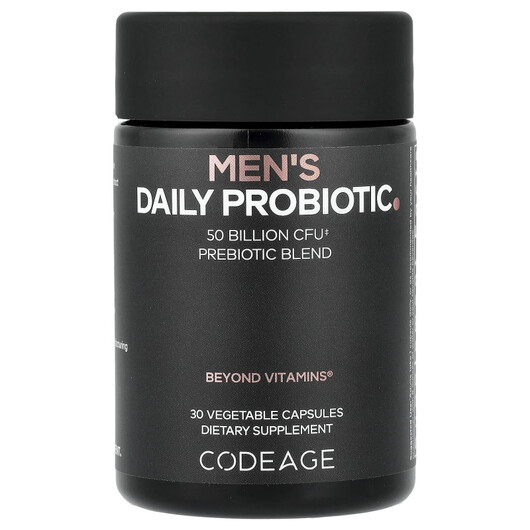 Основное фото товара CodeAge, Пробиотики, Men's Daily Probiotic, 30 капсул