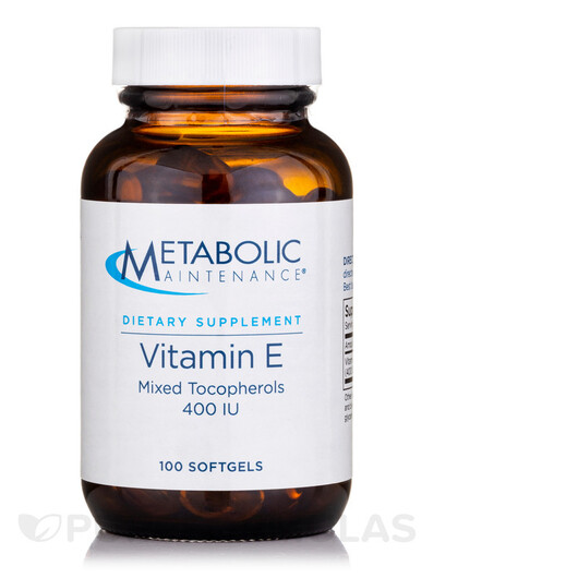 Основне фото товару Vitamin E Complex Mixed Tocopherols 400, Вітамін E Токофероли, 10