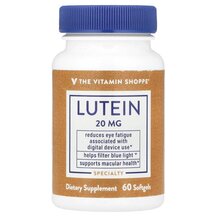 Лютеїн Lutein 20 mg TheVitaminShoppe 60 капсул Лютеїн Lutein 20 mg TheVitaminShoppe 60 капсул