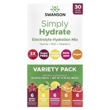 Simply Hydrate Electrolyte Hydration Mix Variety Pack