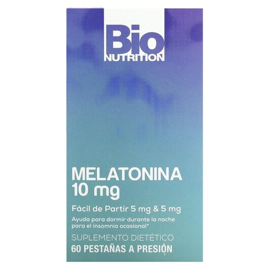 Основне фото товару Bio Nutrition, Melatonin 10 mg, Мелатонін, 60 Snap Tabs