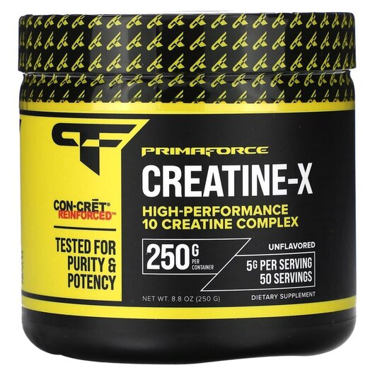 Основное фото товара Creatine-X Unflavored Основное фото товара Primaforce, Креатин, Creatine-X Unflavored, 250 г