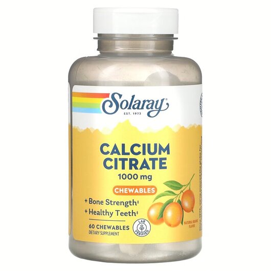 Основне фото товару Calcium Citrate Natural Orange 250 mg, Цитрат Кальцію, 60 таблето