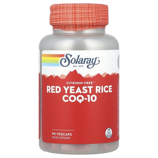 Основное фото товара Красный дрожжевой рис + CoQ10, Red Yeast Rice CoQ-10, 90 капсул