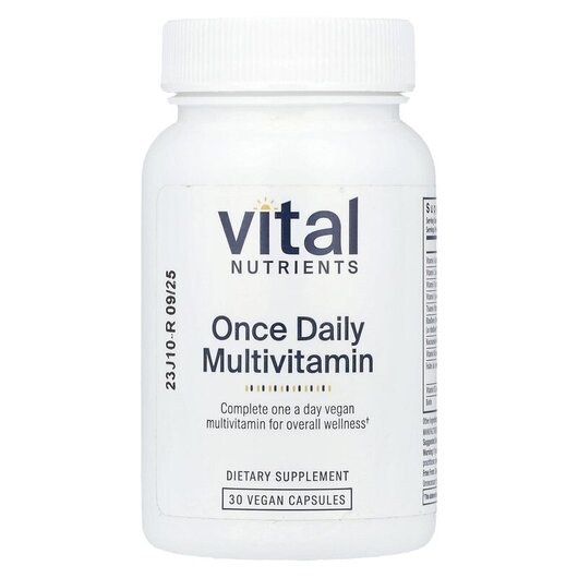 Основное фото товара Vital Nutrients, Мультивитамины, Once Daily Multivitamin, 30 капс