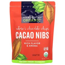 Какао Порошок кусочки Organic Cacao Nibs Viva Naturals