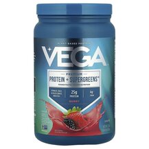 Протеїн Premium Protein + Supergreens Berry Vega 624 г Протеїн Premium Protein + Supergreens Berry Vega 624 г