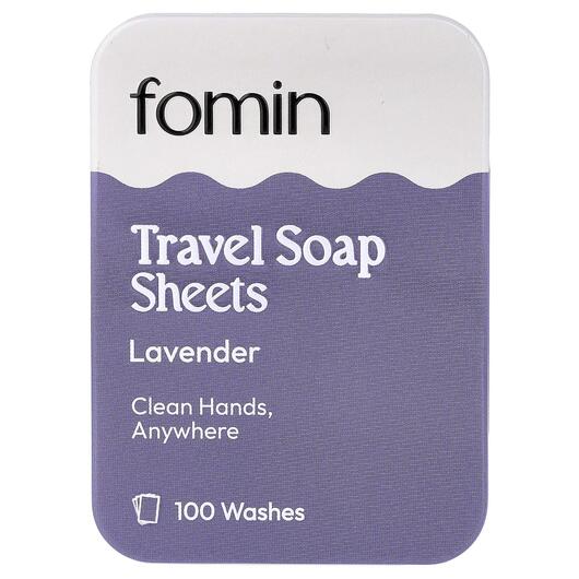 Основное фото товара Travel Soap Sheets Lavender Основное фото товара Fomin, Мыло, Travel Soap Sheets Lavender, 100 Sheets