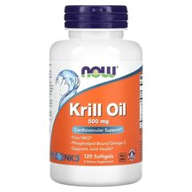 Масло Кріля 500 мг Neptune Krill Oil NOW Foods 120 капсул