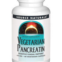 Vegetarian Pancreatin Панкреатин Source Naturals 60 капсул