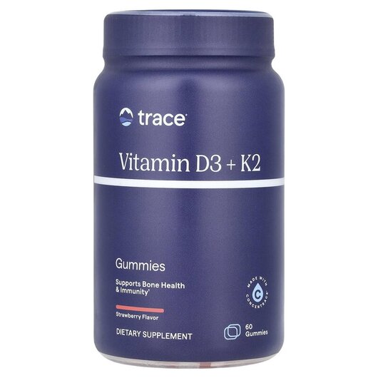 Основное фото товара Vitamin D3 + K2 Gummies Strawberry Основное фото товара Витамины D3 + K2, Vitamin D3 + K2 Gummies Strawberry, 60 таблеток
