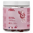 Фото товара rite., Поддержка роста волос, Glow Gummies Raspberry, 60 таблеток