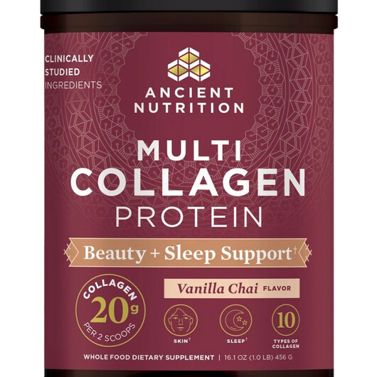Основне фото товару Multi Collagen Protein - Beauty + Sleep Powder Vanilla Chai Flavor Основне фото товару Multi Collagen Protein - Beauty + Sleep Powder Vanilla, Колаген,