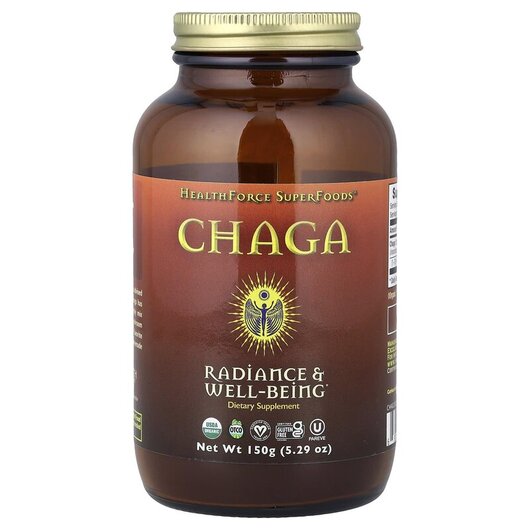 Основне фото товару HealthForce Superfoods, Integrity Extracts Chaga, Суперфуд, 150 г