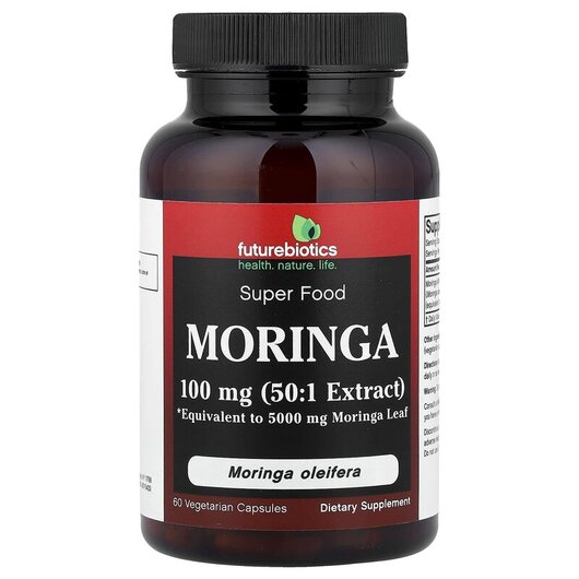 Основное фото товара Future Biotics, Моринга 5000 мг, Moringa 5000 mg, 60 капсул