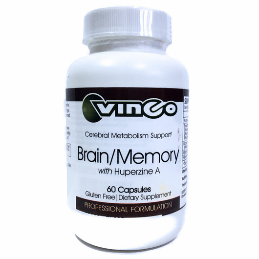Основне фото товару Vinco, Brain/Memory with Huperzine A, Підтримка мозку, 60 капсул