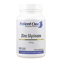 Zinc Glycinate Цинк Глицинат Patient One MediNutritionals