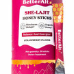 Фото товару BetterAlt, SHE-Lajit Honey Sticks Strawberry Flavor, Мед, 30 шт