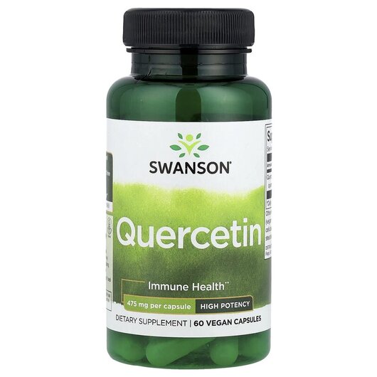 Основне фото товару Swanson, Quercetin 475 mg, Кверцетин, 60 капсул