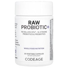 Raw Probiotic+ 100 Billion CFU Пробиотики CodeAge