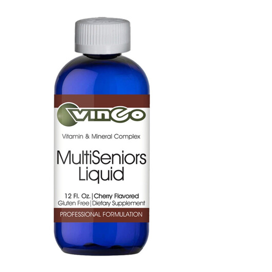 Основное фото товара Vinco, Мультивитамины, MultiSeniors Liquid Cherry, 12 fl. oz