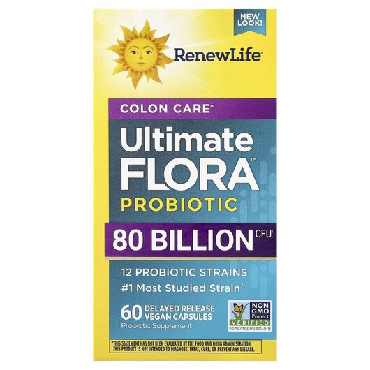 Основное фото товара Ultimate Flora Colon Care Probiotic 80 Billion CFU Основное фото товара Ultimate Flora Colon Care Probiotic 80 Billion CFU, Пробиотики, 6