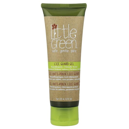 Основное фото товара Little Green Cares, Спрей для волос, Lice Guard Gel, 125 мл