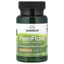 Пробіотики для жінок FemFlora Swanson 60 капсул