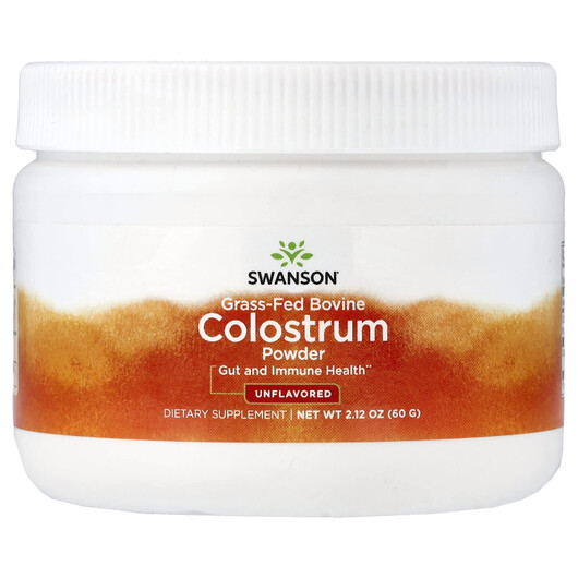 Основне фото товару Grass-Fed Bovine Colostrum Powder Unflavored Основне фото товару Swanson, Grass-Fed Bovine Colostrum Powder Unflavored, Колострум,