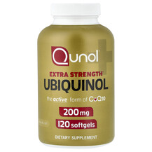 Убіхінол Ubiquinol 200 mg Qunol 120 капсул