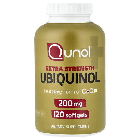 Основное фото товара Qunol, Убихинол, Ubiquinol 200 mg, 120 капсул