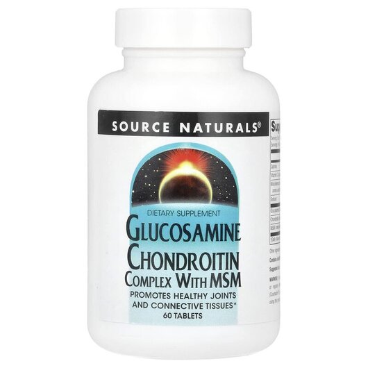 Основне фото товару Glucosamine Chondroitin Complex With, Глюкозамін Хондроітин, 60 т