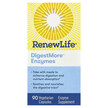 Фото товара Renew Life, Ферменты, DigestMore Enzymes, 90 капсул
