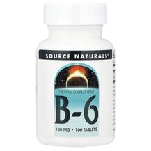 B6 100 mg 100 Витамин B-6 100 мг Source Naturals B6 100 mg 100 Витамин B-6 100 мг Source Naturals