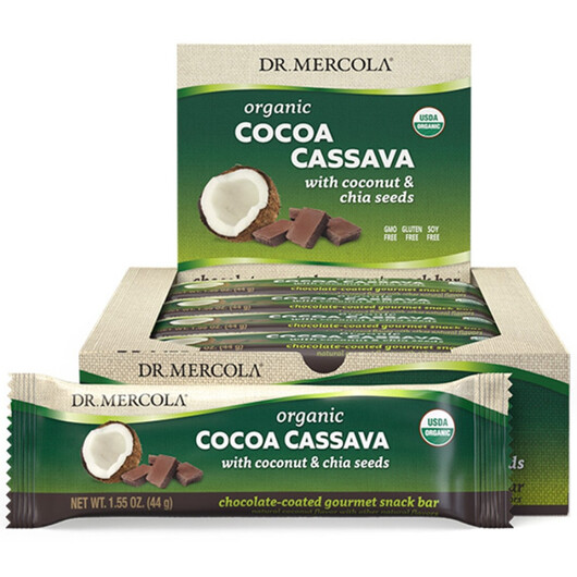 Основне фото товару Organic Cocoa Cassava Bars with Coconut & Chia Seeds - Box of Основне фото товару Organic Cocoa Cassava Bars with Coconut & Chia Seeds, Насіння