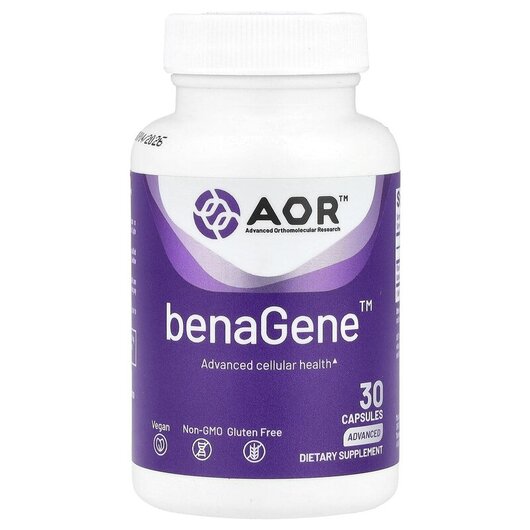Основне фото товару BenaGene Основне фото товару AOR, BenaGene, Оксалоацетат, 30 капсул