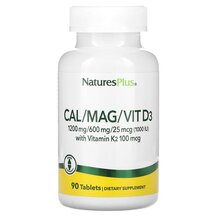Кальцій Магній D3 Cal/Mag/Vit D3 with Vitamin K2 Natures Кальцій Магній D3 Cal/Mag/Vit D3 with Vitamin K2 Natures