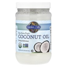 Кокосова олія RAW Extra Virgin Coconut Oil Garden 414 мл Кокосова олія RAW Extra Virgin Coconut Oil Garden 414 мл