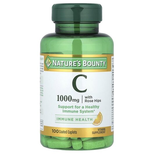 Основне фото товару Nature's Bounty, C 1000 mg with Rose Hips, Вітамін C, 100 ка